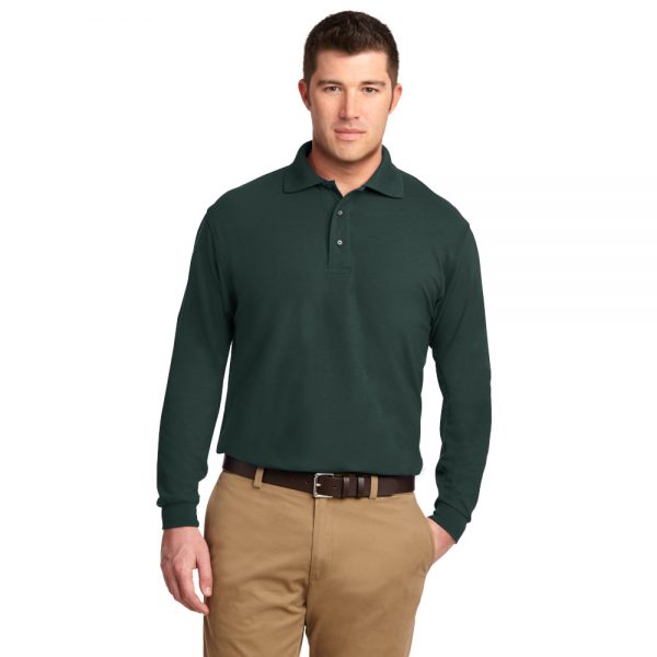 Long Sleeve Silk Touch Polo K500LS