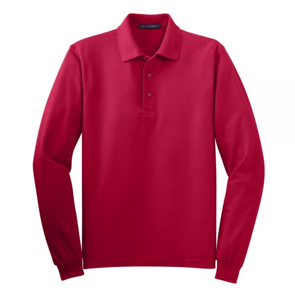 Long Sleeve Silk Touch Polo K500LS